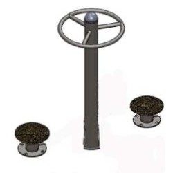 1139B Aparat de antrenament pentru șolduri - Echipament de fitness pentru exterior