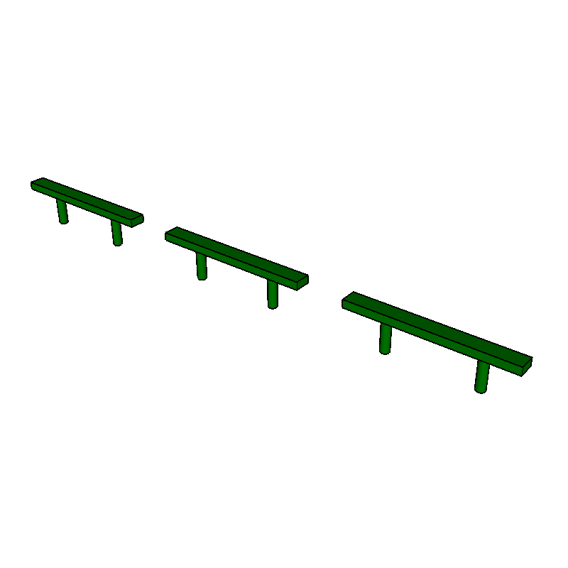 LE.ZL.008 Balance Bar - Echipament de fitness pentru exterior