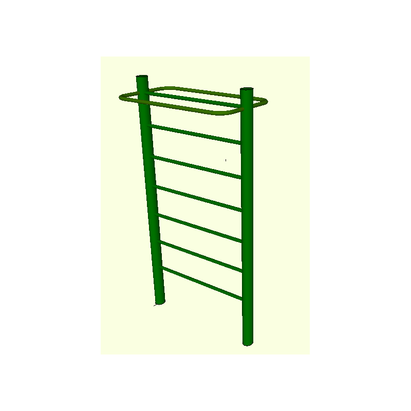 LE.ST.011 Bare de perete cu bare suspendate - Echipament de fitness pentru exterior