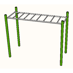LE.ST.045 Scară orizontală - Echipament de fitness pentru exterior