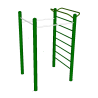 Rack simplu cu bare de perete - Echipament de fitness pentru exterior