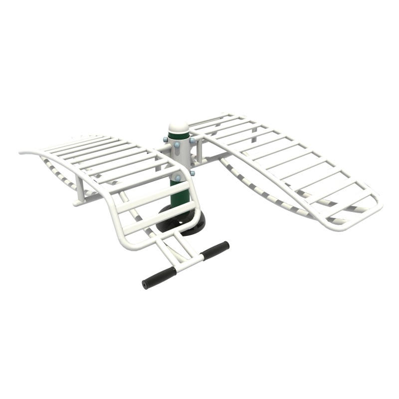 1144C Aparat de antrenament abdominal Duo - Echipament de fitness pentru exterior