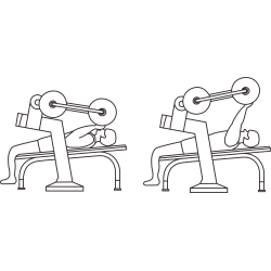 EE-04 Presă la bancă - Echipament de fitness pentru exterior