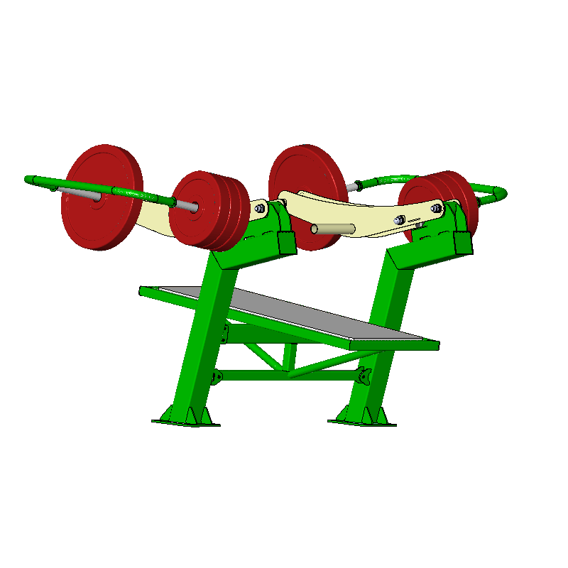 EE-04 Presă la bancă - Echipament de fitness pentru exterior